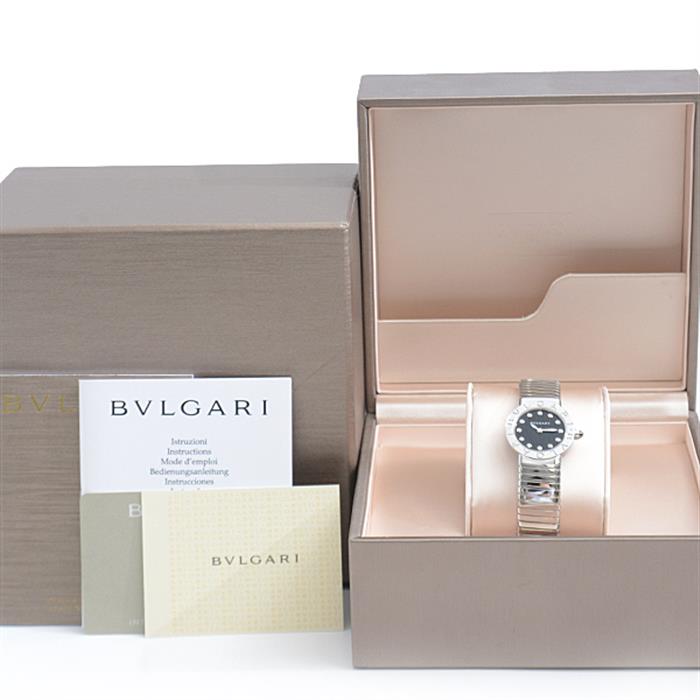 ブルガリ 時計 レディース  ブルガリブルガリ トゥボガス 12Pダイヤ 電池式 SS ステンレス BVLGARI BBL262T 中古