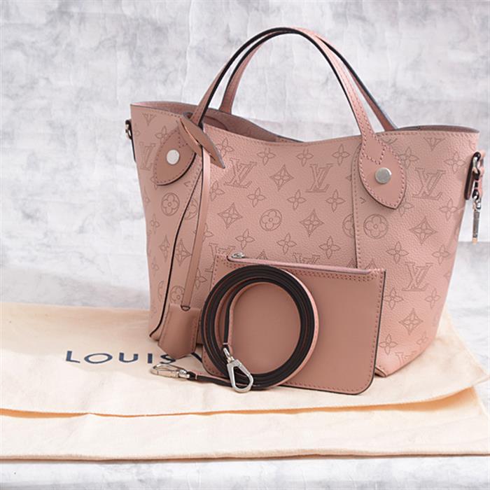 M54353 Louis Vuitton Mahina Leather Hina PM-Magnolia Pink