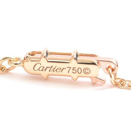 カルティエ Cartier ラブサポートチェーン 1Pダイヤネックレス D0.26ct レディース 750YG イエローゴールド【中古】