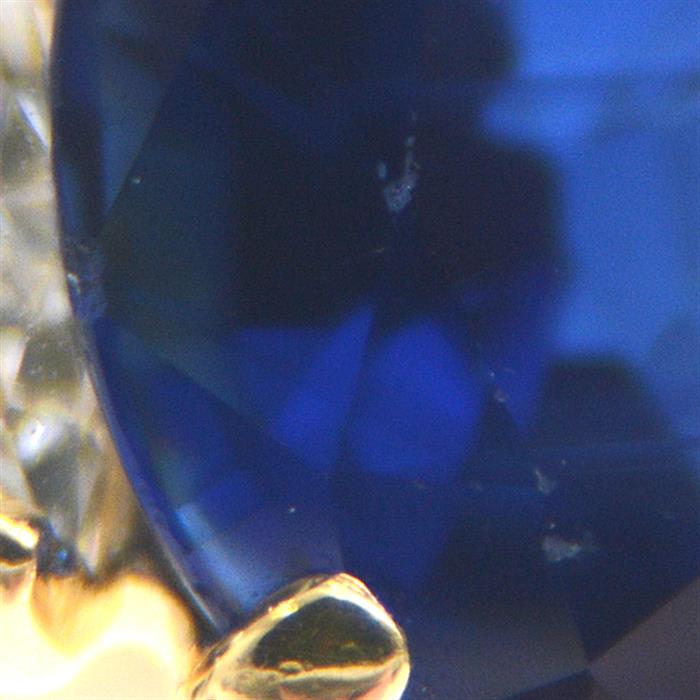 カルティエ Cartier サファイア ダイヤ リング 47号 (7号)750YG イエローゴールド【中古】