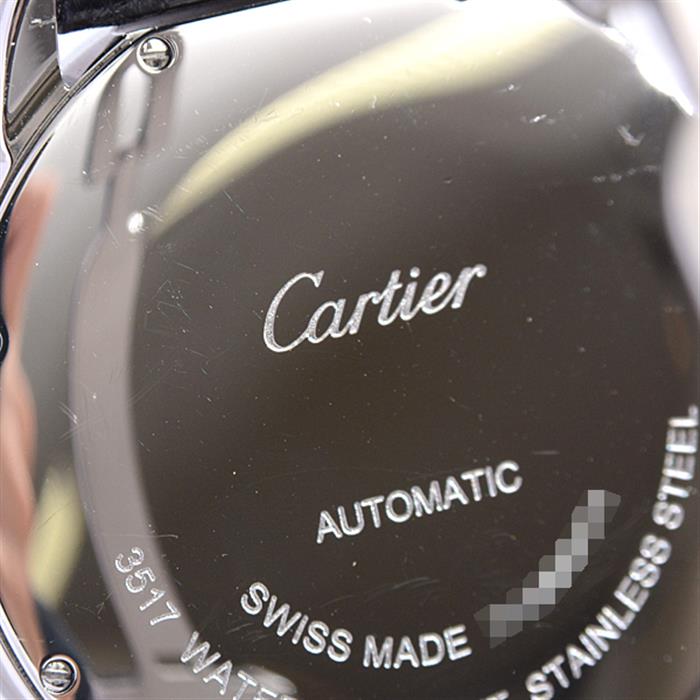 カルティエ Cartier W6701010 ロンドソロ XL レザーベルト 自動巻き メンズ SS ステンレス【中古】