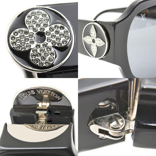 ルイヴィトン 眼鏡 レディース ウルスラストラス サングラス セルフレーム ブラック Louis Vuitton Z0145E 中古