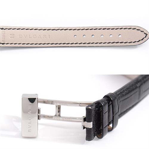 ブルガリ 時計 レディース レッタンゴロ ダイヤモンドベゼル 電池式 ホワイトゴールド 750WG BVLGARI RTW39G 中古