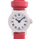 ロンジン 時計 レディース ロンジンミニ ダイヤベゼル 電池式 ホワイトシェル文字盤 ステンレス SS LONGINES L2.303.0 中古