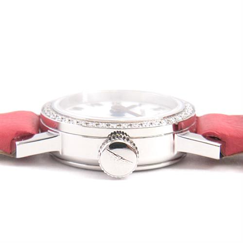 ロンジン 時計 レディース ロンジンミニ ダイヤベゼル 電池式 ホワイトシェル文字盤 ステンレス SS LONGINES L2.303.0 中古