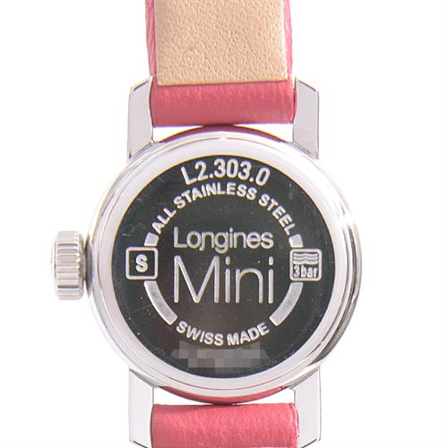 ロンジン 時計 レディース ロンジンミニ ダイヤベゼル 電池式 ホワイトシェル文字盤 ステンレス SS LONGINES L2.303.0 中古