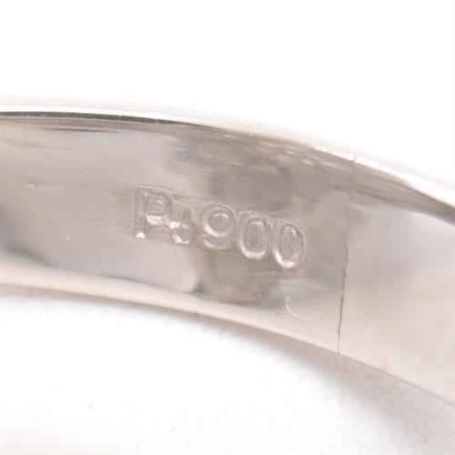 PT900 指輪 レディース フラワーモチーフ ダイヤモンド リング D:1.45ct 19号 プラチナ【中古】