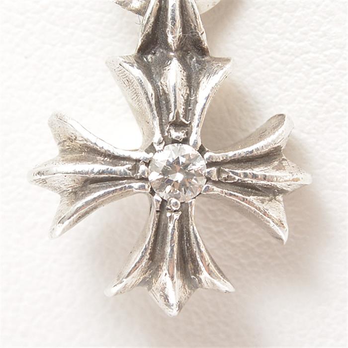 Sale 公式 クロムハーツ Chrome Hearts Chプラス 1pダイヤ クロスネックレス メンズ シルバー Sv925 期間限定送料無料 Arbanarsi Com