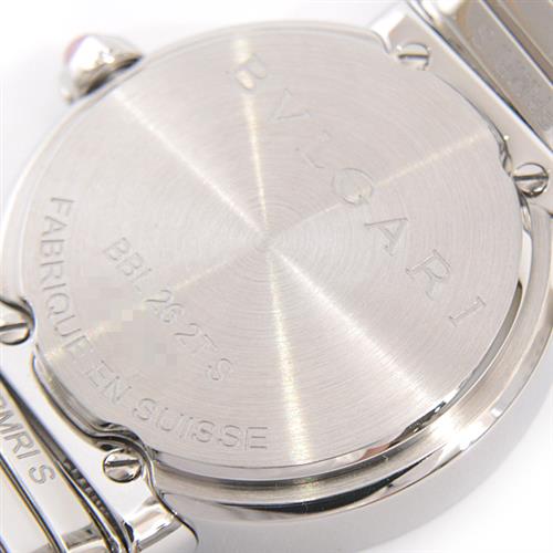 ブルガリ 時計 レディース ブルガリブルガリ トゥボガス Sサイズ 電池式 ブラック文字盤 SS ステンレス BVLGARI BBL262TS 中古