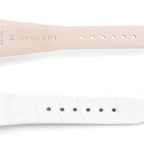 ブルガリ 時計 レディース アショーマ ダイヤモンドベゼル 電池式 シェル文字盤 ホワイトゴールド 750WG BVLGARI AAW36G 中古