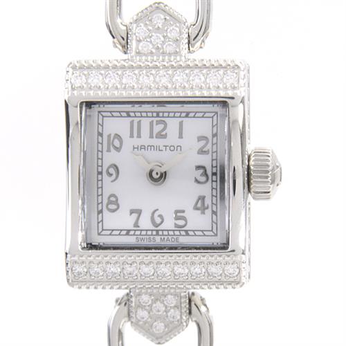 ハミルトン 時計 レディース アメリカン クラシック レディハミルトン ヴィンテージ 32ポイント ダイヤモンド 電池式 ホワイトシェル文字盤 HAMILTON H31291113 未使用展示品