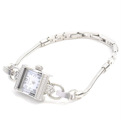 【付属品有】Hamilton ハミルトン　ダイヤ　シェル　レディース腕時計