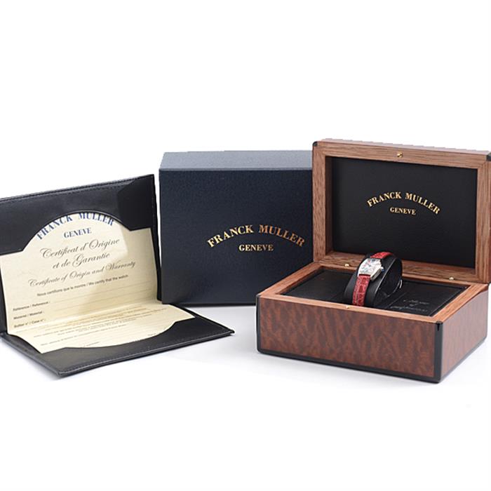 フランクミュラー 時計 レディース トノーカーベックス プティ カラードリーム 電池式 SS ステンレス FRANCK MULLER 2502QZ 中古