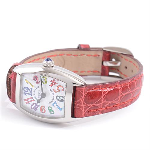 フランクミュラー 時計 レディース トノーカーベックス プティ カラードリーム 電池式 SS ステンレス FRANCK MULLER 2502QZ 中古