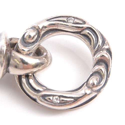 ロンワンズ LONEONES メイティングフライト クレーンベル ペンダント ウィズ ダイヤモンド Lサイズ メンズ SV925 シルバー【中古】