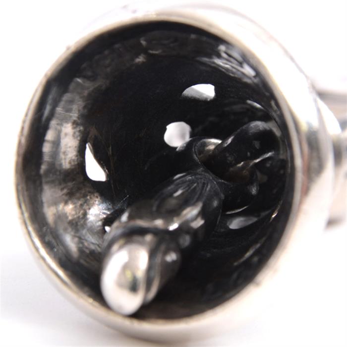 ロンワンズ LONEONES メイティングフライト クレーンベル ペンダント ウィズ ダイヤモンド Lサイズ メンズ SV925 シルバー【中古】