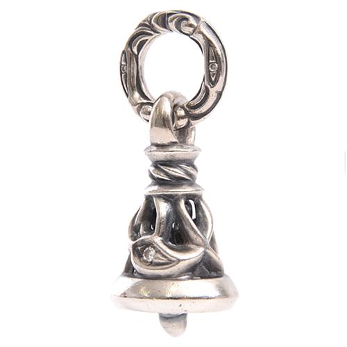 ロンワンズ LONEONES メイティングフライト クレーンベル ペンダント ウィズ ダイヤモンド Lサイズ メンズ SV925 シルバー【中古】