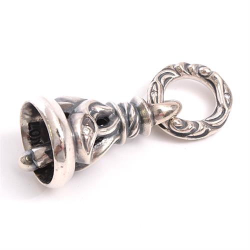 ロンワンズ LONEONES メイティングフライト クレーンベル ペンダント ウィズ ダイヤモンド Lサイズ メンズ SV925 シルバー【中古】