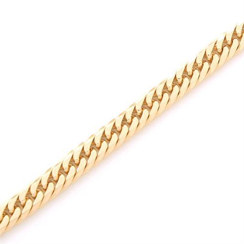 喜平 ネックレス K18 6面カット ダブル 30g 50cm 造幣局検定刻印入 メンズ レディース チェーン イエローゴールド YG 【中古】