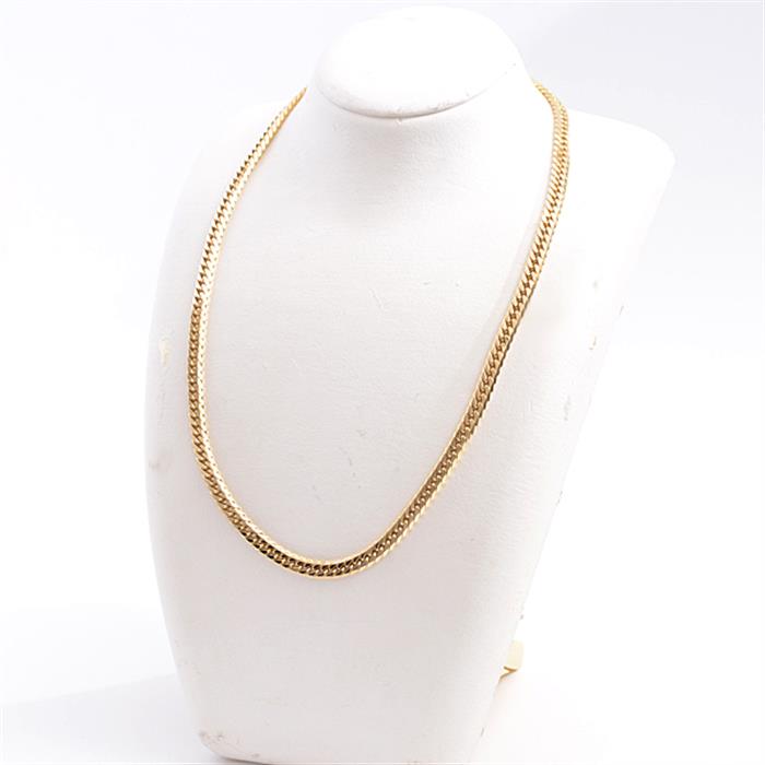 K18 6面ダブル 喜平 ネックレス 50g レディース メンズ 造幣局検定刻印入 新品仕上げ済 イエローゴールド【中古】