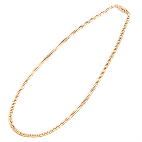 喜平 ネックレス K18 6面カット ダブル 30g 50cm 造幣局検定刻印入 メンズ レディース チェーン イエローゴールド YG 中古