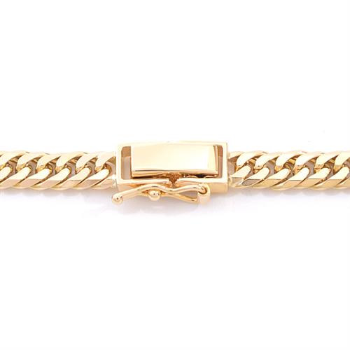 喜平 ネックレス K18 6面カット ダブル 30g 50cm 造幣局検定刻印入 メンズ レディース チェーン イエローゴールド YG 中古