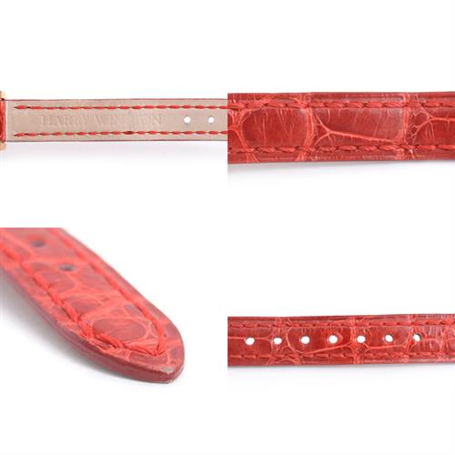 ハリーウィンストン 時計 レディース アヴェニューC ミニ  ダイヤベゼル 電池式 シルバー文字盤 ピンクゴールド HARRY WINSTON 750PG 332LQR 中古