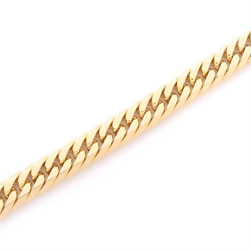 喜平 ネックレス K18 6面カット ダブル 50g 50cm 造幣局検定刻印入 メンズ レディース チェーン イエローゴールド YG 【中古】