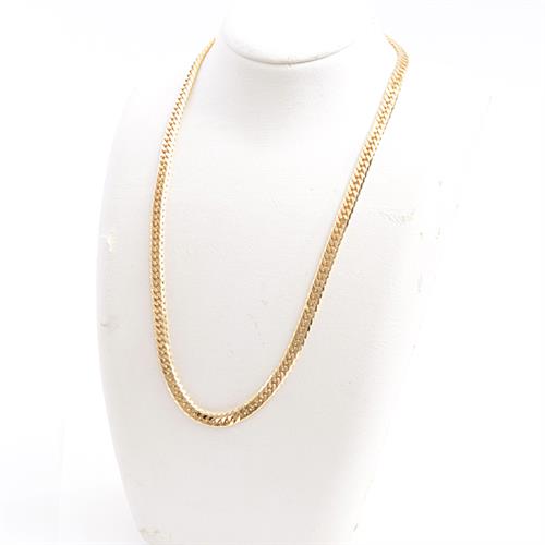 喜平 ネックレス K18 6面カット ダブル 50g 50cm 造幣局検定刻印入 メンズ レディース チェーン イエローゴールド YG 【中古】