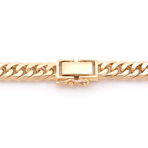 喜平 ネックレス K18 6面カット ダブル 50g 50cm 造幣局検定刻印入 メンズ レディース チェーン イエローゴールド YG 【中古】