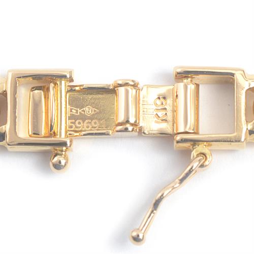 喜平 ネックレス K18 6面カット ダブル 50g 50cm 造幣局検定刻印入 メンズ レディース チェーン イエローゴールド YG 【中古】