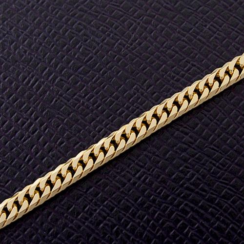 喜平 ネックレス K18 6面カット ダブル 30g 50cm 造幣局検定刻印入 メンズ レディース チェーン イエローゴールド YG 【中古】