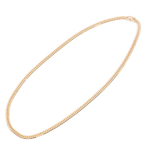 喜平 ネックレス K18 6面カット ダブル 30.1g 50cm 造幣局検定刻印入 メンズ レディース チェーン イエローゴールド YG 【中古】