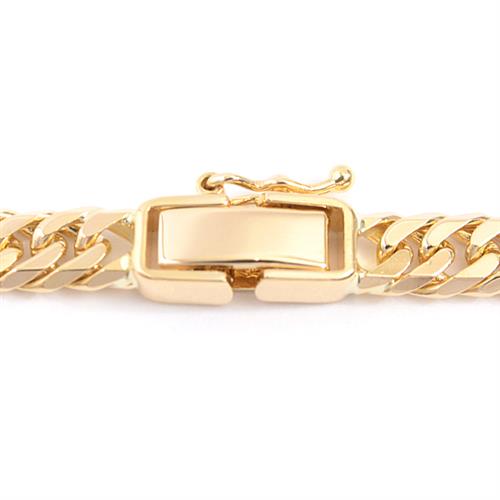 喜平 ネックレス K18 6面カット ダブル 30.1g 50cm 造幣局検定刻印入 メンズ レディース チェーン イエローゴールド YG 【中古】