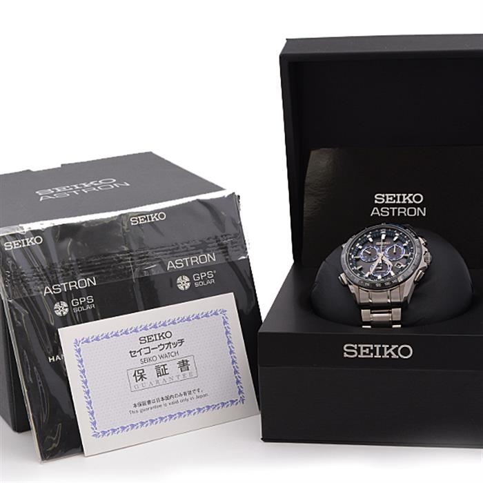 セイコー SEIKO アストロン チタン 8Xシリーズ メンズ ソーラー ブラック文字盤 SBXB007(8X82-0AN0-1)【中古】