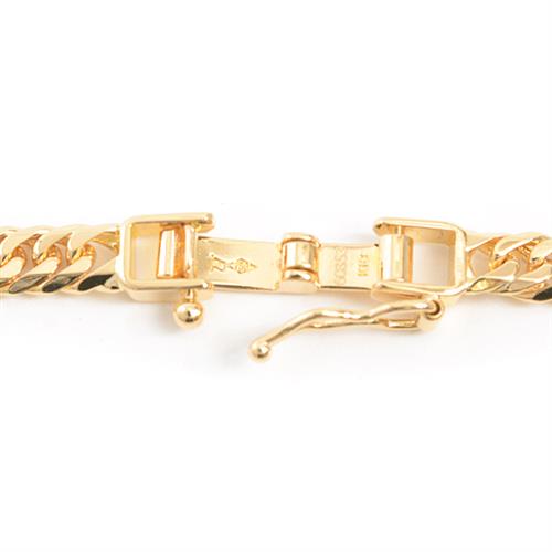 喜平 ネックレス K18 6面カット ダブル 30g 60cm 造幣局検定刻印入 メンズ レディース チェーン イエローゴールド YG 【中古】