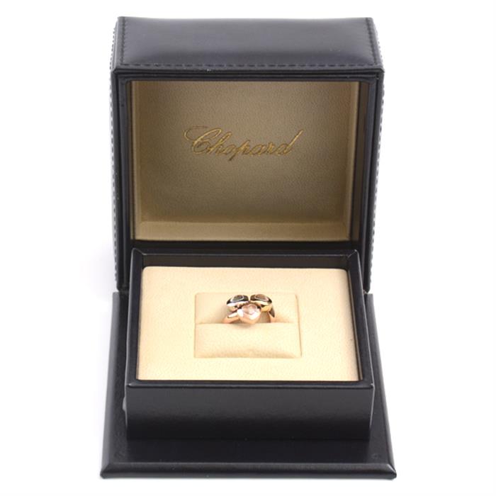 ショパール Chopard ハッピー カーブ 3Pムービングダイヤモンド 7.5号 レディース 750YG×WG×PG 3カラーゴールド【中古】