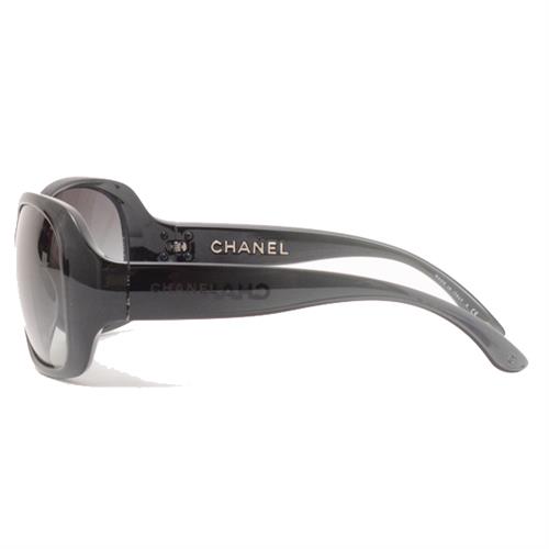 シャネル ロゴ ココマーク レクタンギュラー サングラス レディース ブラック CHANEL 6035 C1129/3C【中古】