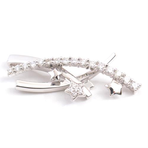 ショウヤマガタ ペンダント レディース スターモチーフ ダイヤモンド ペンダントトップ D0.76ct ホワイトゴールド Show Yamagata K18WG 中古