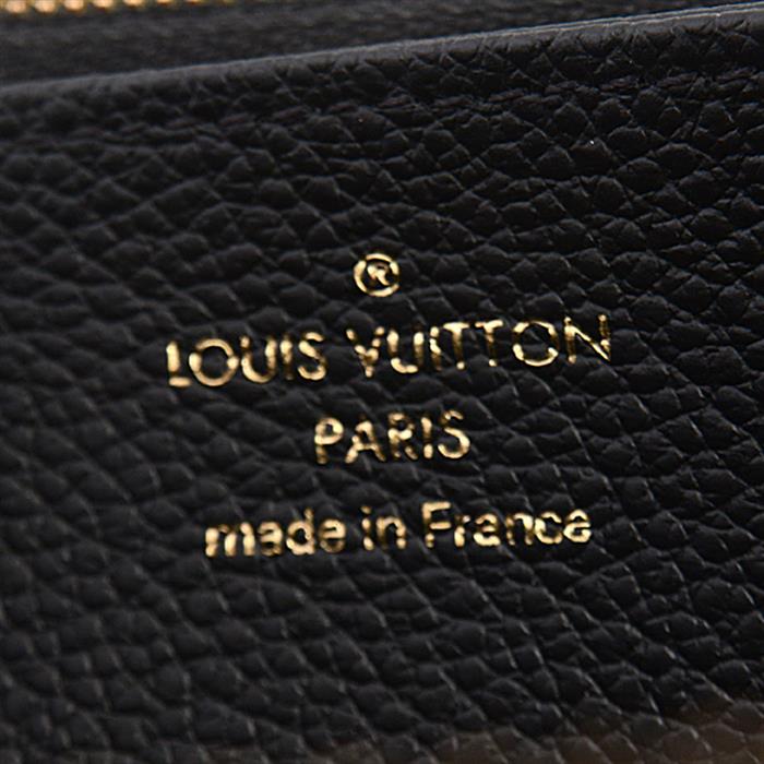 ルイヴィトン Louis Vuitton 長財布 アンプラント ジッピーウォレット ノワール レディース M61864【中古】