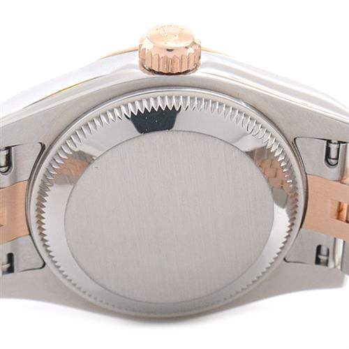 ロレックス 時計 レディース デイトジャスト Ⅵダイヤモンド チョコレートローマン ステンレス ピンクゴールド ROLEX 179171 SS×PG 中古