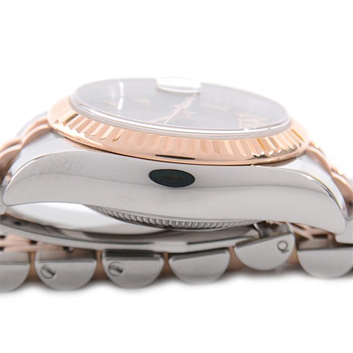 ロレックス 時計 レディース デイトジャスト Ⅵダイヤモンド チョコレートローマン ステンレス ピンクゴールド ROLEX 179171 SS×PG 中古