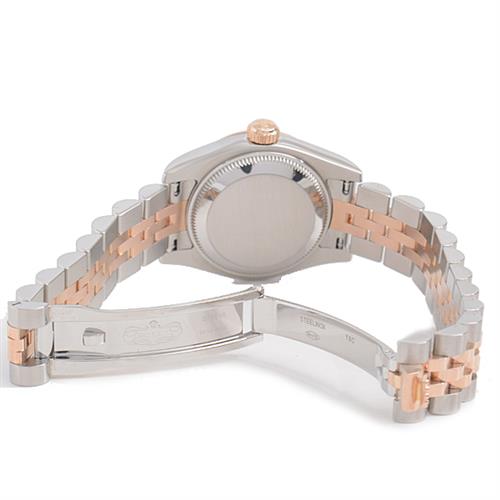 ロレックス 時計 レディース デイトジャスト Ⅵダイヤモンド チョコレートローマン ステンレス ピンクゴールド ROLEX 179171 SS×PG 中古