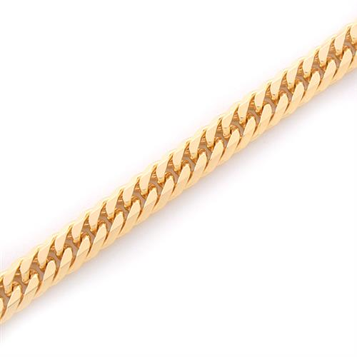 喜平 ネックレス K18 6面カット ダブル 30g 50cm 造幣局検定刻印入 メンズ レディース チェーン イエローゴールド YG 【中古】