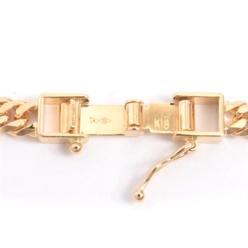 喜平 ネックレス K18 6面カット ダブル 30g 50cm 造幣局検定刻印入 メンズ レディース チェーン イエローゴールド YG 【中古】