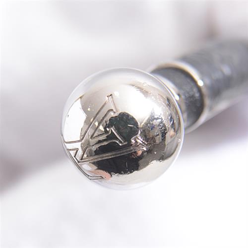 ルイヴィトン Louis Vuitton ジョンク モノグラムエクリプス バングル Lサイズ シルバー M63650【中古】