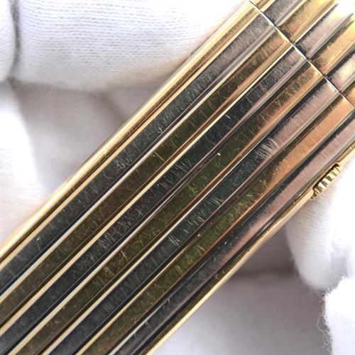 ダンヒル dunhill ローラガスライター アウタージャケット ストライプ 金無垢 18KYG×WG イエローゴールド ホワイトゴールド【中古】