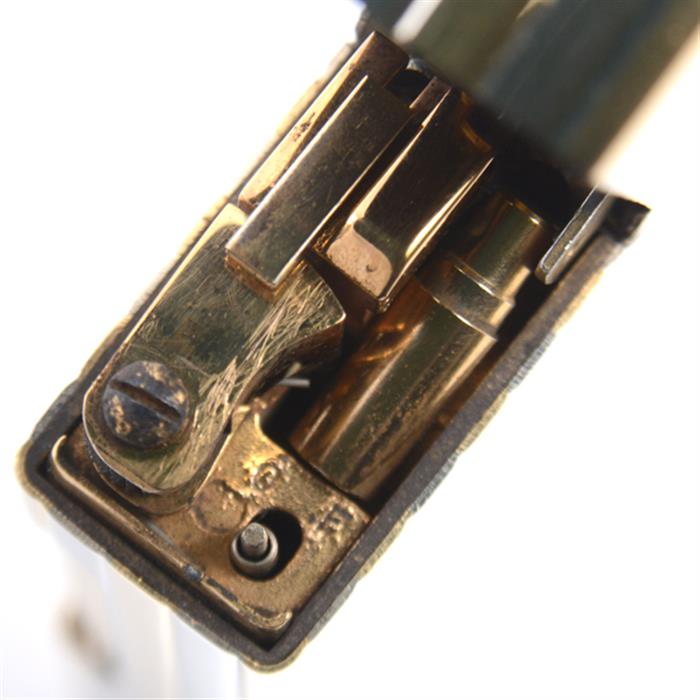 ダンヒル dunhill ローラガスライター アウタージャケット ストライプ 金無垢 18KYG×WG イエローゴールド ホワイトゴールド【中古】