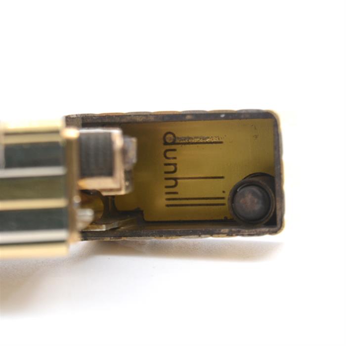 ダンヒル dunhill ローラガスライター アウタージャケット ストライプ 金無垢 18KYG×WG イエローゴールド ホワイトゴールド【中古】