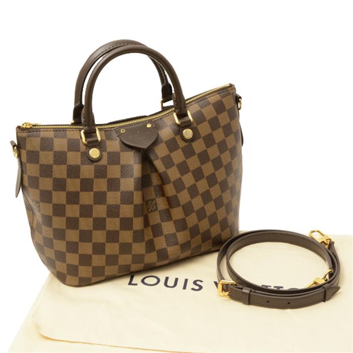 LOUIS VUITTON
シエナPM 　N41545　 ダミエ・エベヌ　ブラウン　内側：レッド　 コーティングキャンバス ハンドバッグ　ショルダーバッグ　斜めがけ　シンプル　人気　レディース 松山久万ノ台店